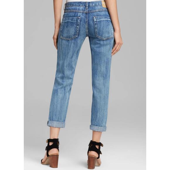 ONE TEASPOON distressed Awesome Baggies destroyed straight leg denim jeans - Picture 7 of 11